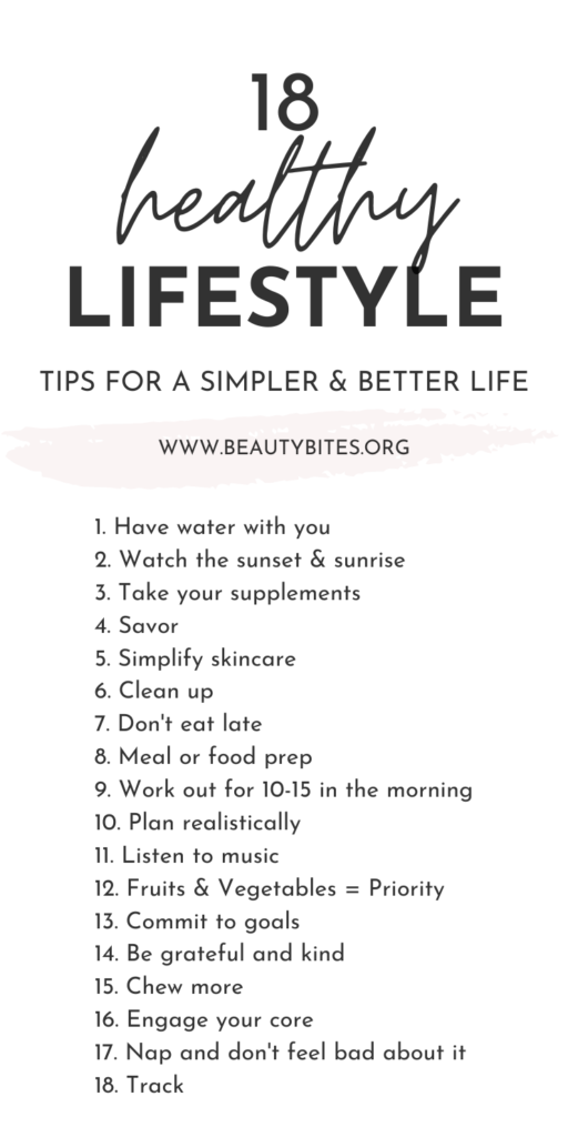 What Are 3 Tips To Create A Healthier Lifestyle?