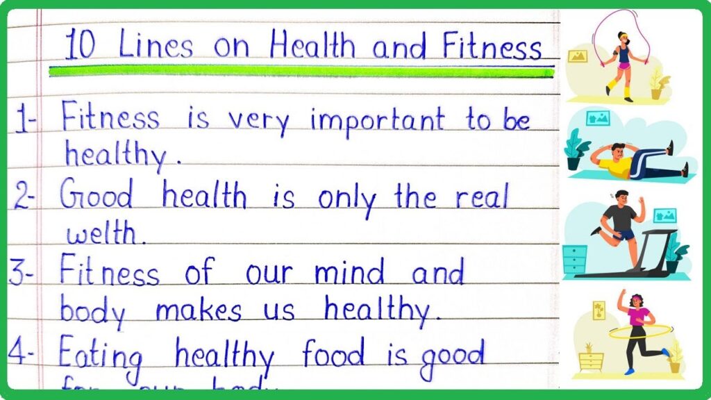 What Is A 5 Sentence Of Healthy Lifestyle?