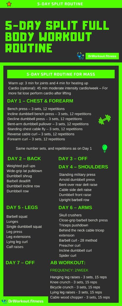 What Is A Good 5 Day Workout Routine?