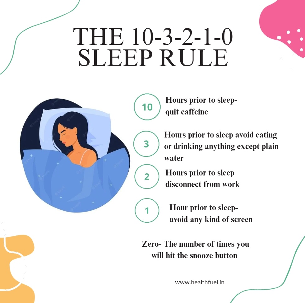 What Is The 10 3 2 1 0 Rule For Sleep?